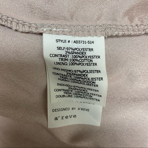 A’Reve Light Lilac Chiffon Floral Lace Dress Sz S - Picture 10 of 11